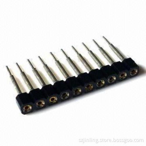 Bodkin Long Pin 2.54mm IC Socket, Dual-row, Straight Angle, 3AMP Current Rating